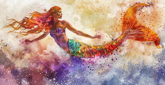 Mermaid 4 Graphic PNG File Digital Art Clip Art Clipart