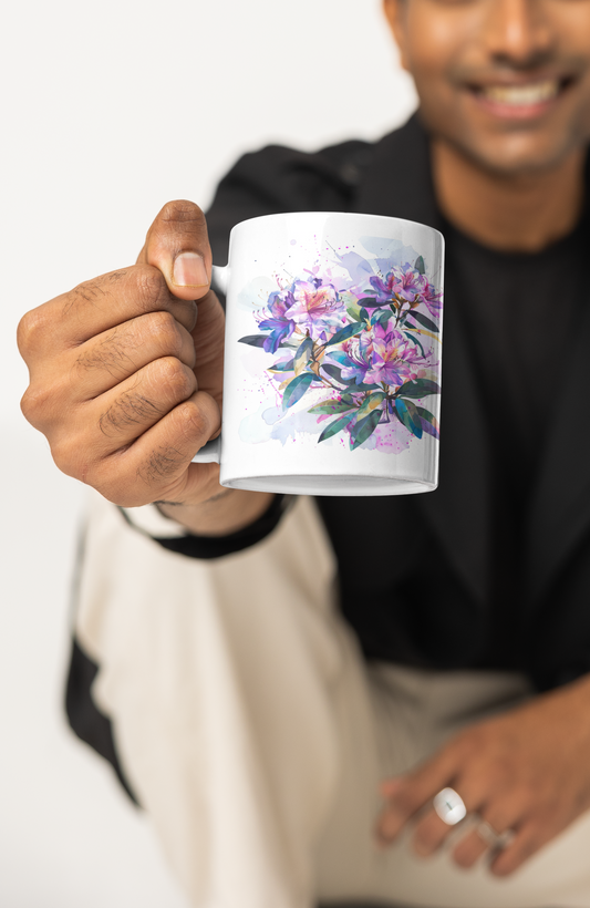 Coast Rhododendron Flower Mug