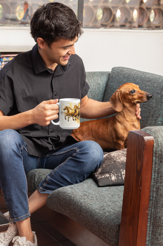 Yellow Horses Mug