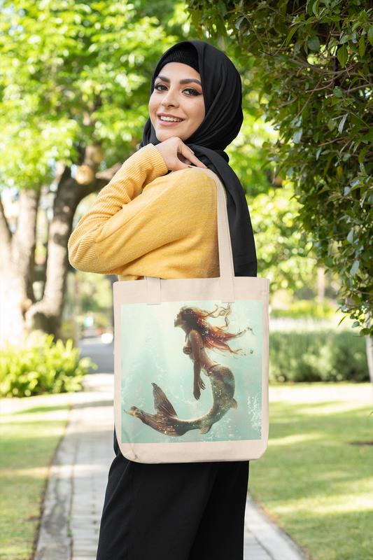 Waiting for You Mermaid Eco Tote Bag