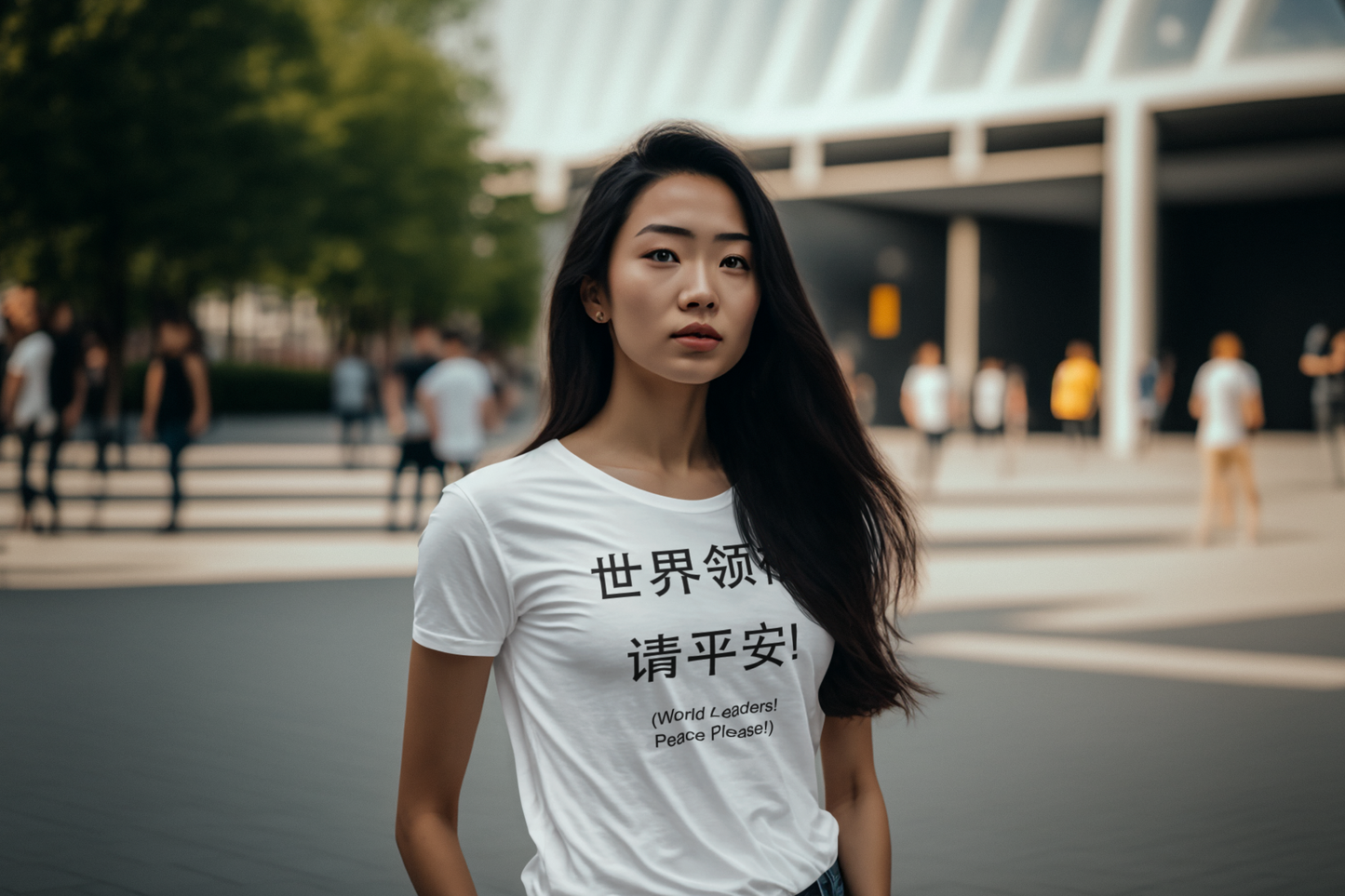 World Leaders! Peace Please! Unisex T-shirt (Chinese)