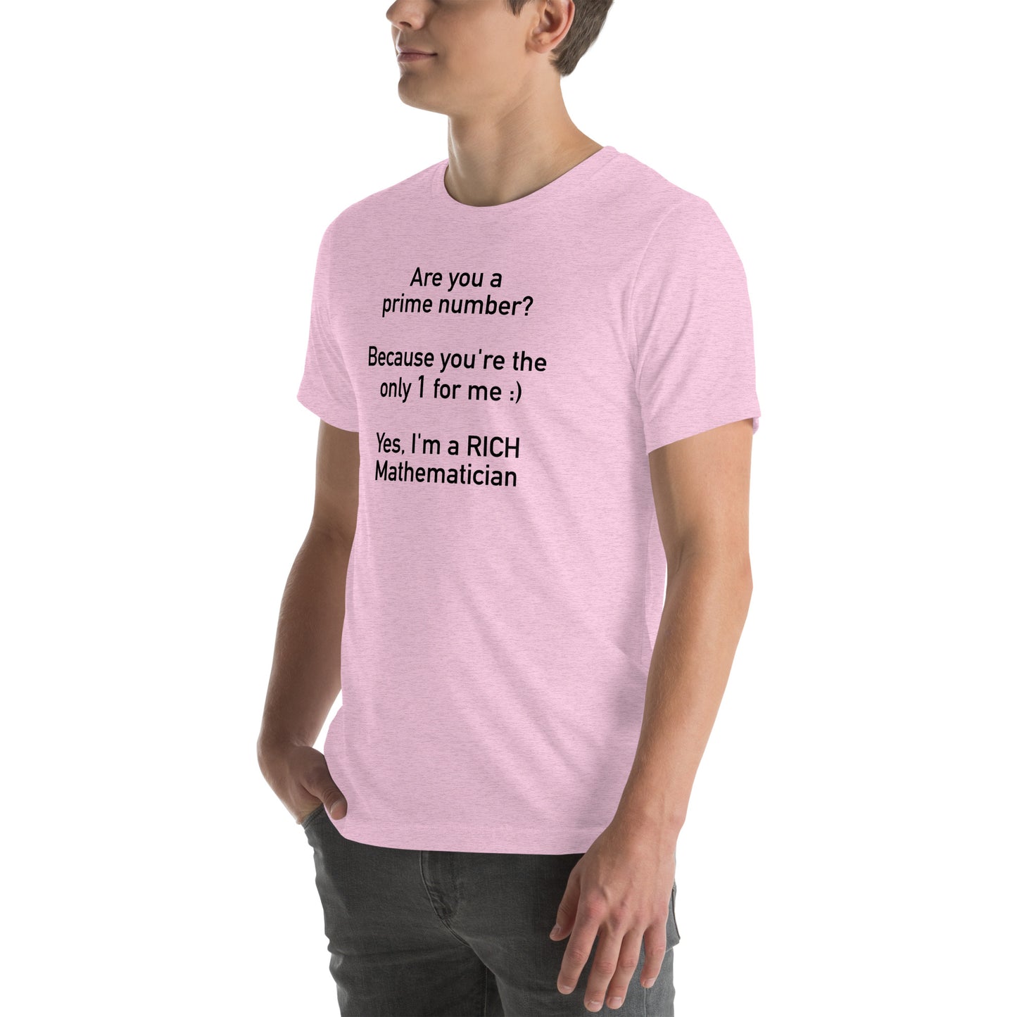 Mathematician Pick Up Line Unisex t-shirt