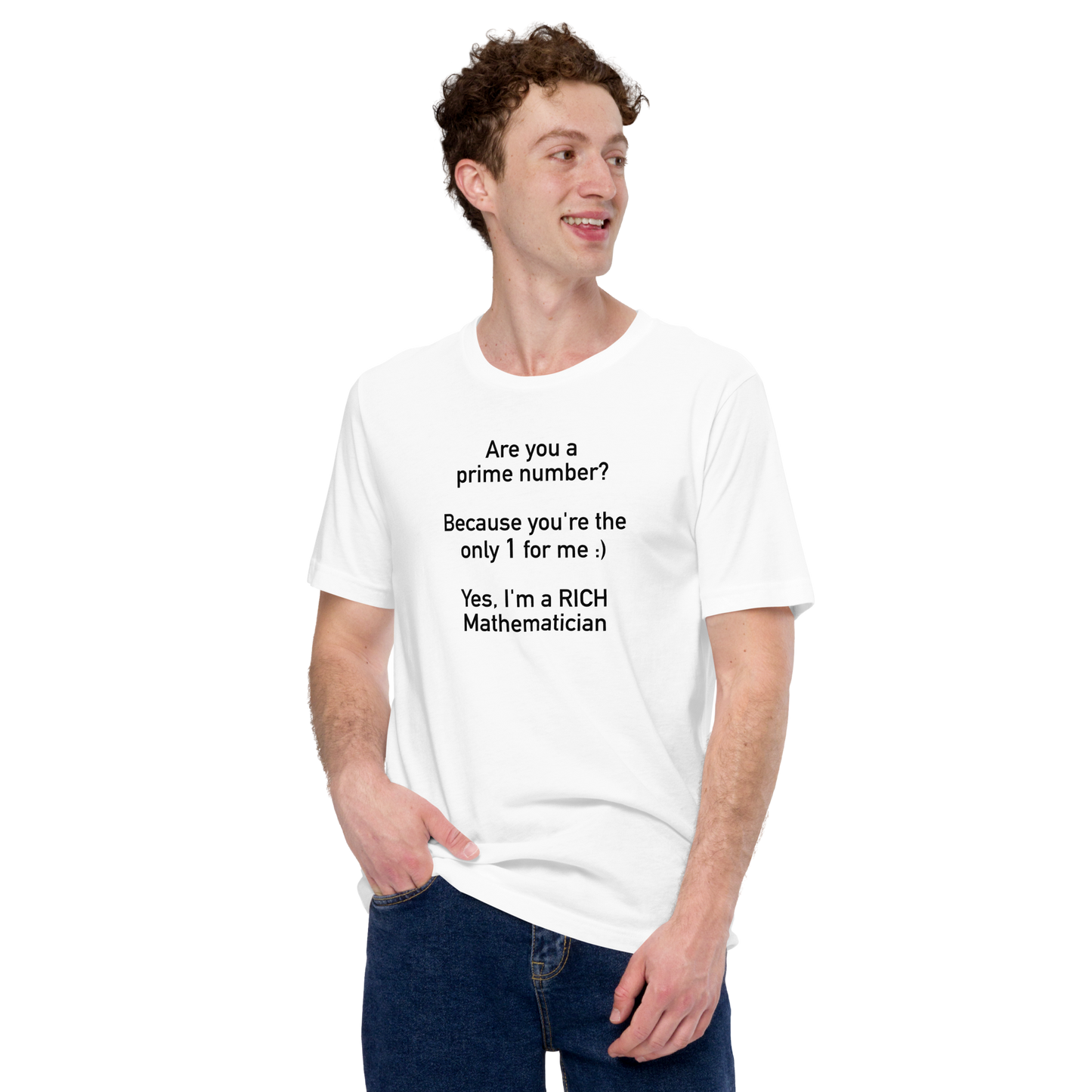 Mathematician Pick Up Line Unisex t-shirt