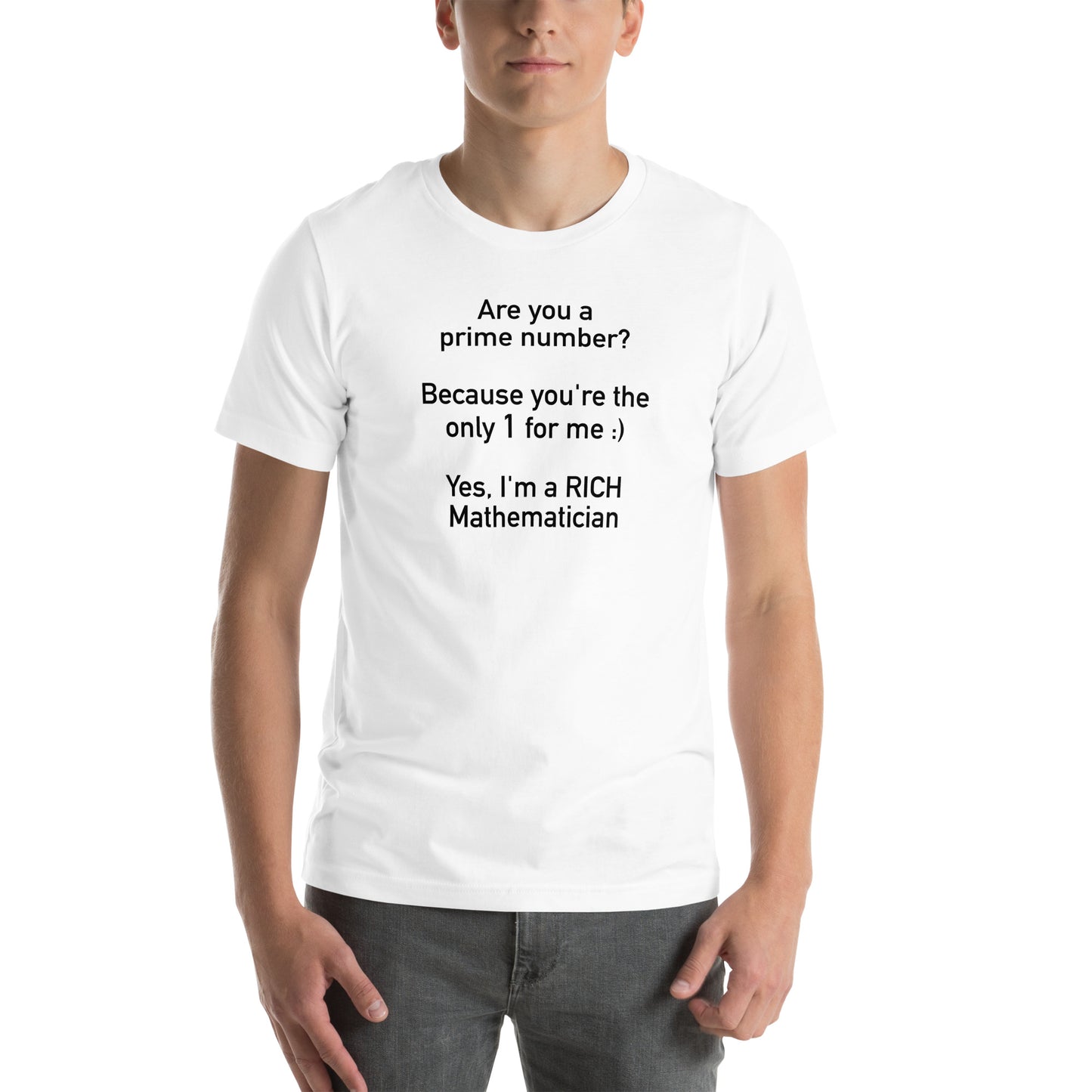 Mathematician Pick Up Line Unisex t-shirt