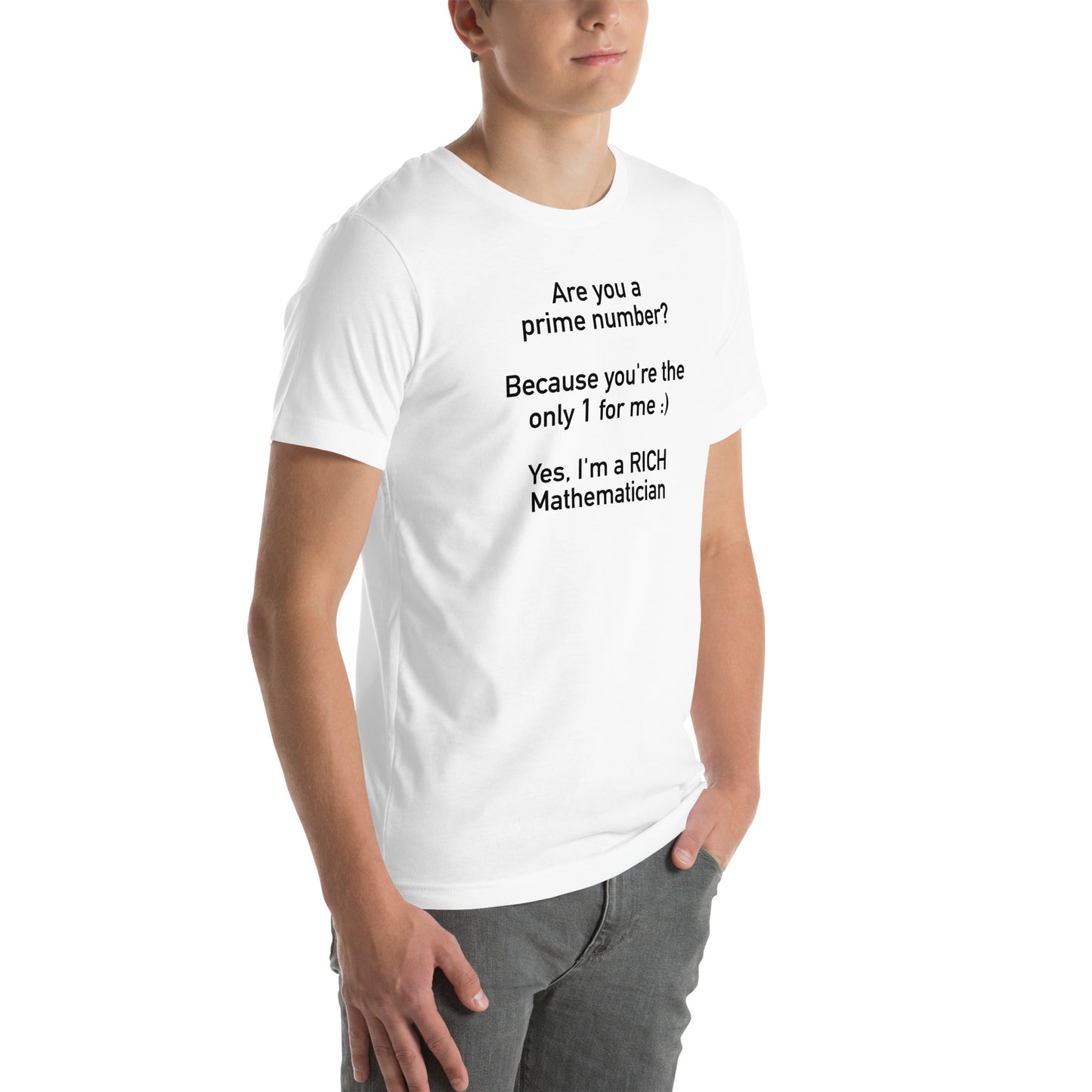 Mathematician Pick Up Line Unisex t-shirt