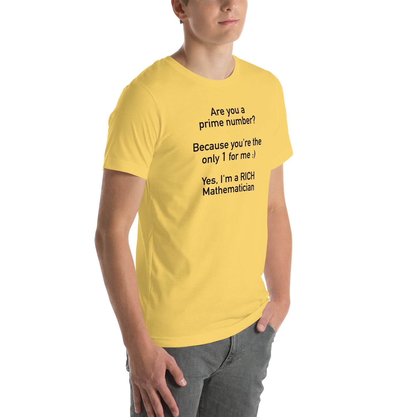 Mathematician Pick Up Line Unisex t-shirt